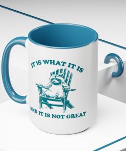 Alternative view of Funny Raccoon Meme Mug – Team Trash