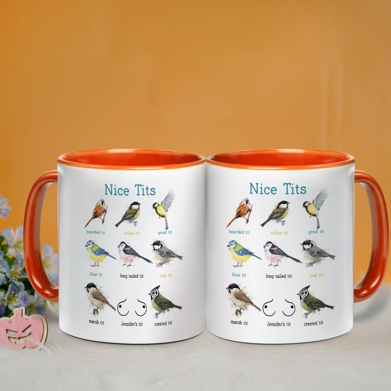 Nice Tits Bird Mug – Funny Gift - Image 2