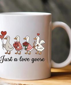 Alternative view of Just a Love Goose Mug – Cute Valentine Gift